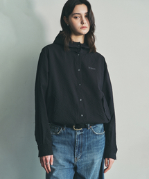 ROIROI（ロイロイ）の「チェックボタンアップウィンドブレーカー-ブラック（ナイロンジャケット）」