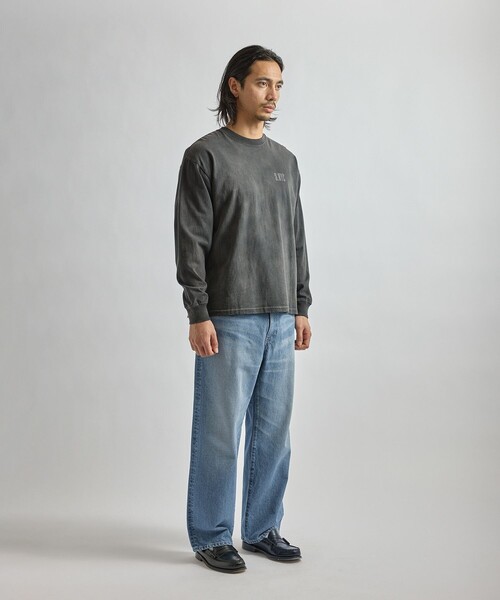 Saturdays NYC（サタデーズ ニューヨークシティ ）の「Collegiate Printed LS T-Shirt（Tシャツ/カットソー・メンズ・キナリ/スミクロ/オリーブ・XL/S/M/L）」の8枚目の写真