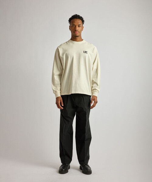 Saturdays NYC（サタデーズ ニューヨークシティ ）の「Collegiate Printed LS T-Shirt（Tシャツ/カットソー・メンズ・キナリ/スミクロ/オリーブ・XL/S/M/L）」の10枚目の写真