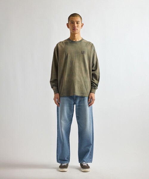 Saturdays NYC（サタデーズ ニューヨークシティ ）の「Collegiate Printed LS T-Shirt（Tシャツ/カットソー・メンズ・キナリ/スミクロ/オリーブ・XL/S/M/L）」の13枚目の写真