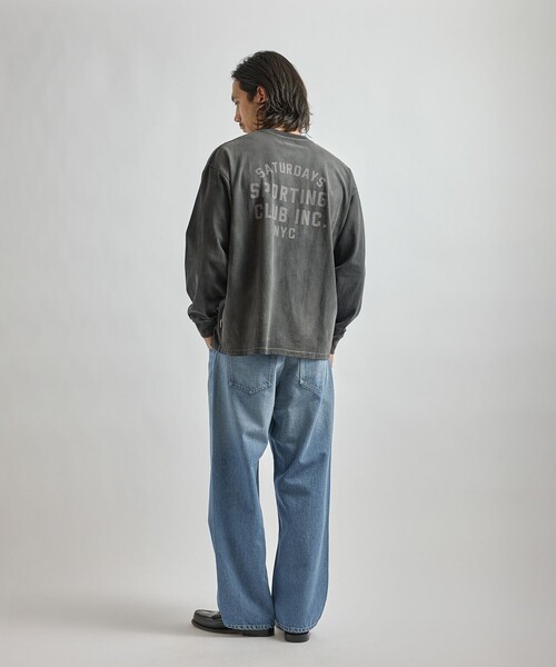 Saturdays NYC（サタデーズ ニューヨークシティ ）の「Collegiate Printed LS T-Shirt（Tシャツ/カットソー・メンズ・キナリ/スミクロ/オリーブ・XL/S/M/L）」の17枚目の写真