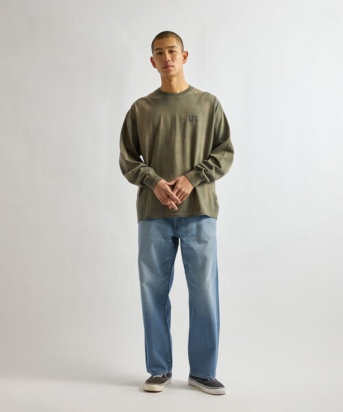 Saturdays NYC（サタデーズ ニューヨークシティ ）の「Collegiate Printed LS T-Shirt（Tシャツ/カットソー・メンズ・キナリ/スミクロ/オリーブ・XL/S/M/L）」の20枚目の写真