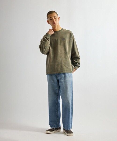 Saturdays NYC（サタデーズ ニューヨークシティ ）の「Collegiate Printed LS T-Shirt（Tシャツ/カットソー・メンズ・キナリ/スミクロ/オリーブ・XL/S/M/L）」の21枚目の写真