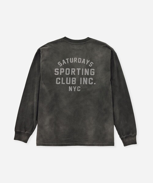 Saturdays NYC（サタデーズ ニューヨークシティ ）の「Collegiate Printed LS T-Shirt（Tシャツ/カットソー・メンズ・キナリ/スミクロ/オリーブ・XL/S/M/L）」の22枚目の写真