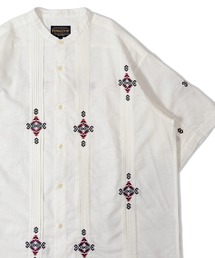 PENDLETON(�y���h���g��)��PENDLETON-Band Collar Shirt�@S/S(�V���c/�u���E�X)