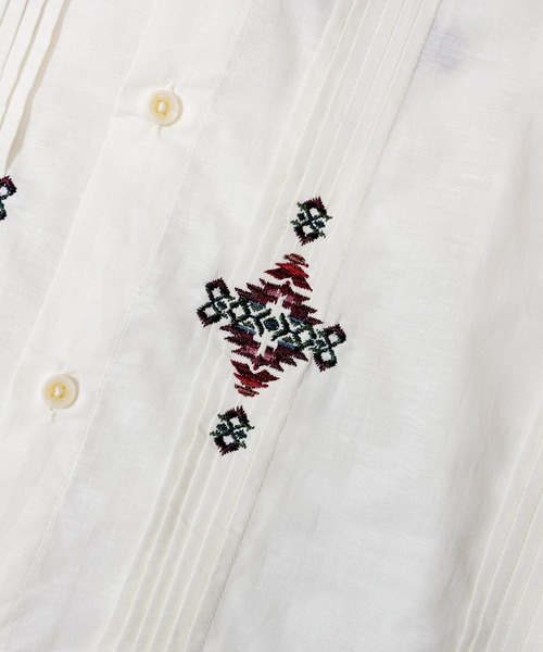 PENDLETON(ペンドルトン)の「PENDLETON-Band Collar Shirt S/S(シャツ/ブラウス・メンズ・ホワイト・L/M)」の2枚目の写真
