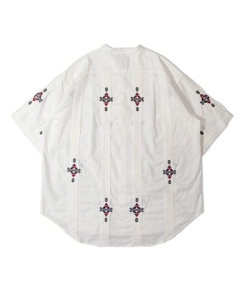 PENDLETON(ペンドルトン)の「PENDLETON-Band Collar Shirt S/S(シャツ/ブラウス・メンズ・ホワイト・L/M)」の5枚目の写真