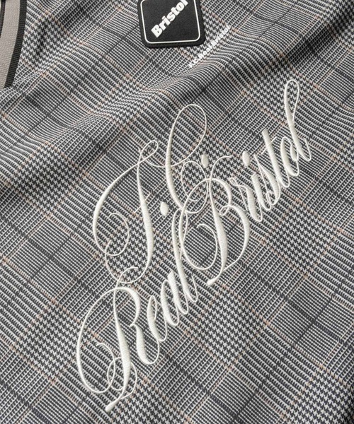 F.C.Real Bristol（エフシーレアルブリストル）の「【F.C.Real Bristol/エフシーレアルブリストル】PLAID PRACTICE POLO COLLAR PISTE（ポロシャツ・メンズ・グレー・M）」の4枚目の写真