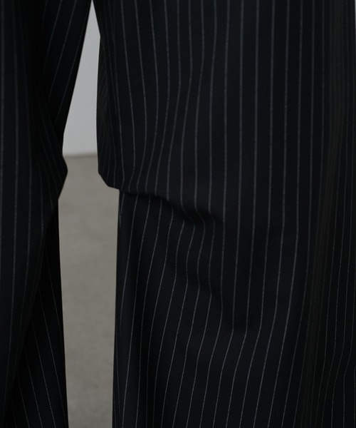 Lui's(ルイス)の「ストライプワイドスラックス(スラックス・メンズ・ブラック/ネイビー/グレー・S/M)」の16枚目の写真