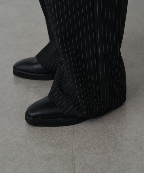 Lui's(ルイス)の「ストライプワイドスラックス(スラックス・メンズ・ブラック/ネイビー/グレー・S/M)」の17枚目の写真