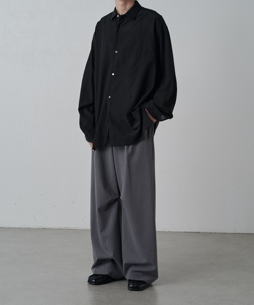 Lui's(ルイス)の「ストライプワイドスラックス(スラックス・メンズ・ブラック/ネイビー/グレー・S/M)」の20枚目の写真