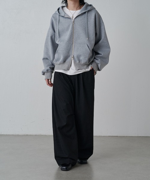 Lui's(ルイス)の「ストライプワイドスラックス(スラックス・メンズ・ブラック/ネイビー/グレー・S/M)」の21枚目の写真