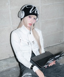 Figments（フィグメンツ）の「クロスジップデザイントップ（Tシャツ/カットソー）」