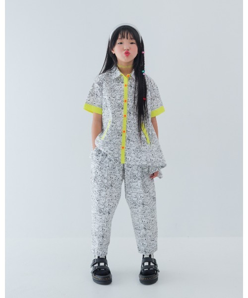 unica(ユニカ)の「many Bearテーパードパンツ(その他パンツ・キッズ・ブラック/オフホワイト・XL/L)」の3枚目の写真