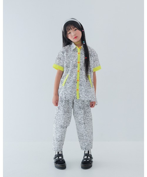 unica(ユニカ)の「many Bearテーパードパンツ(その他パンツ・キッズ・ブラック/オフホワイト・XL/L)」の4枚目の写真