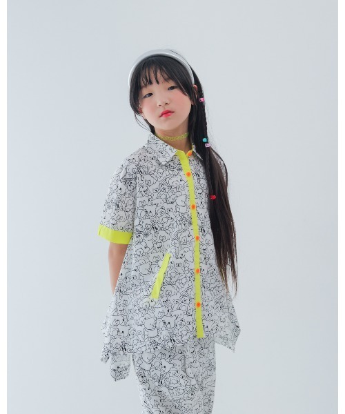 unica(ユニカ)の「many Bearテーパードパンツ(その他パンツ・キッズ・ブラック/オフホワイト・XL/L)」の6枚目の写真