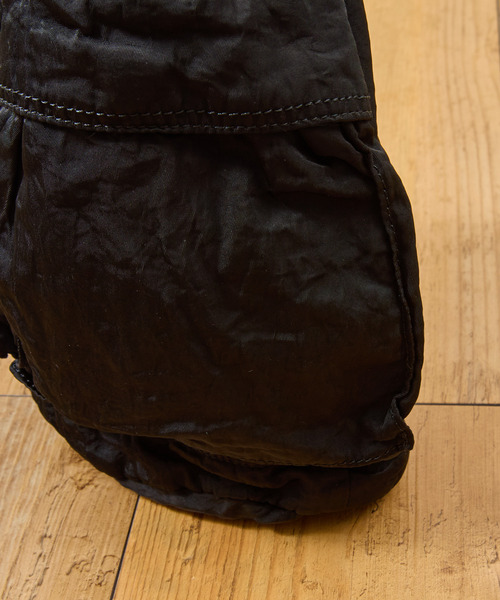 SLOW(スロウ)の「SLOW スロウ / dyed nylon-medical poach bag- 製品染ナイロン巾着バッグ 染色ナイロンハンドバッグ / 866S12S(トートバッグ・メンズ・ボルドー/ブラック/グレー・FREE)」の9枚目の写真