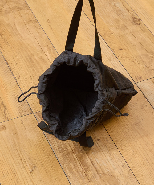 SLOW(スロウ)の「SLOW スロウ / dyed nylon-medical poach bag- 製品染ナイロン巾着バッグ 染色ナイロンハンドバッグ / 866S12S(トートバッグ・メンズ・ボルドー/ブラック/グレー・FREE)」の12枚目の写真
