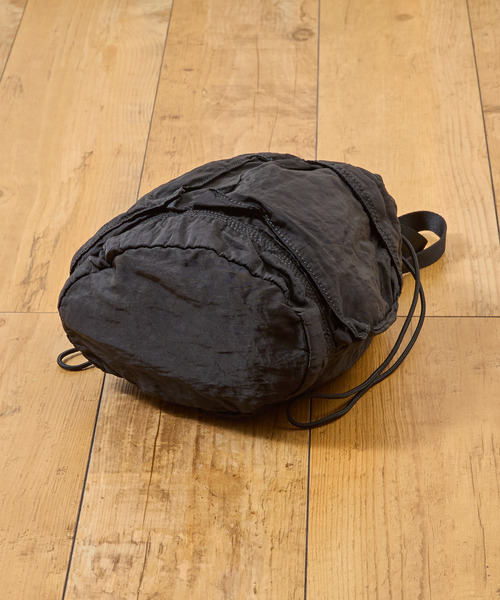 SLOW(スロウ)の「SLOW スロウ / dyed nylon-medical poach bag- 製品染ナイロン巾着バッグ 染色ナイロンハンドバッグ / 866S12S(トートバッグ・メンズ・ボルドー/ブラック/グレー・FREE)」の13枚目の写真
