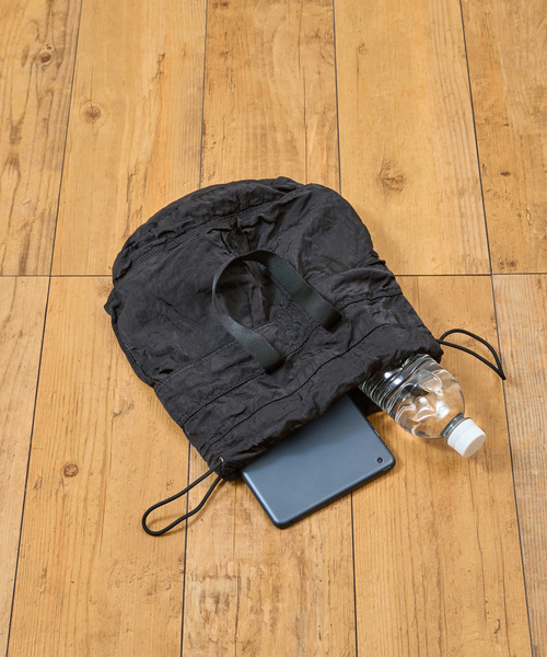 SLOW(スロウ)の「SLOW スロウ / dyed nylon-medical poach bag- 製品染ナイロン巾着バッグ 染色ナイロンハンドバッグ / 866S12S(トートバッグ・メンズ・ボルドー/ブラック/グレー・FREE)」の14枚目の写真