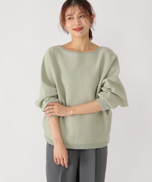 studio CLIP（スタディオクリップ）の「12ゲージCPドルマンプルオーバー（ニット/セーター・レディース・オフホワイト/ネイビー/ライトグレー/ライトグリーン・FREE）」の16枚目の写真