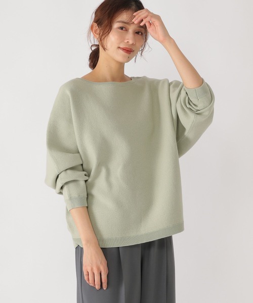 studio CLIP（スタディオクリップ）の「12ゲージCPドルマンプルオーバー（ニット/セーター・レディース・オフホワイト/ネイビー/ライトグレー/ライトグリーン・FREE）」の17枚目の写真