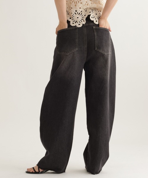 studio CLIP（スタディオクリップ）の「【daily CLIP】デニムヨークパンツ（デニムパンツ・レディース・ブラック/ライトブルー・FREE）」の12枚目の写真