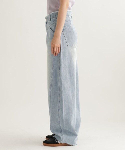 studio CLIP（スタディオクリップ）の「【daily CLIP】デニムヨークパンツ（デニムパンツ・レディース・ブラック/ライトブルー・FREE）」の18枚目の写真