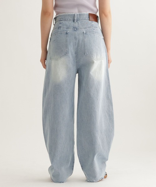 studio CLIP（スタディオクリップ）の「【daily CLIP】デニムヨークパンツ（デニムパンツ・レディース・ブラック/ライトブルー・FREE）」の19枚目の写真