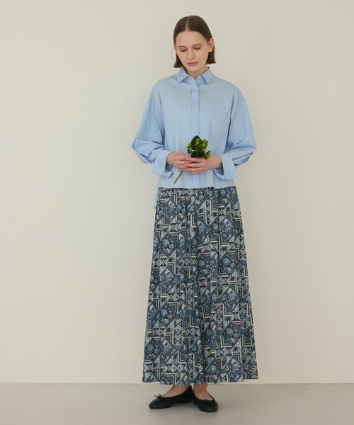 LA MARINE FRANCAISE（マリン フランセーズ）の「リバティプリントギャザーパンツ（その他パンツ・レディース・ブルー系その他/ダークブラウン系・FREE）」の3枚目の写真