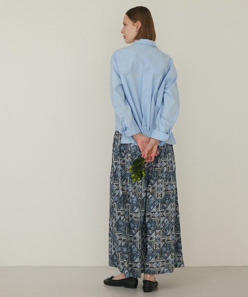 LA MARINE FRANCAISE（マリン フランセーズ）の「リバティプリントギャザーパンツ（その他パンツ・レディース・ブルー系その他/ダークブラウン系・FREE）」の5枚目の写真