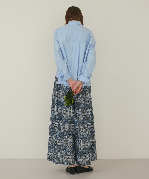 LA MARINE FRANCAISE（マリン フランセーズ）の「リバティプリントギャザーパンツ（その他パンツ・レディース・ブルー系その他/ダークブラウン系・FREE）」の6枚目の写真