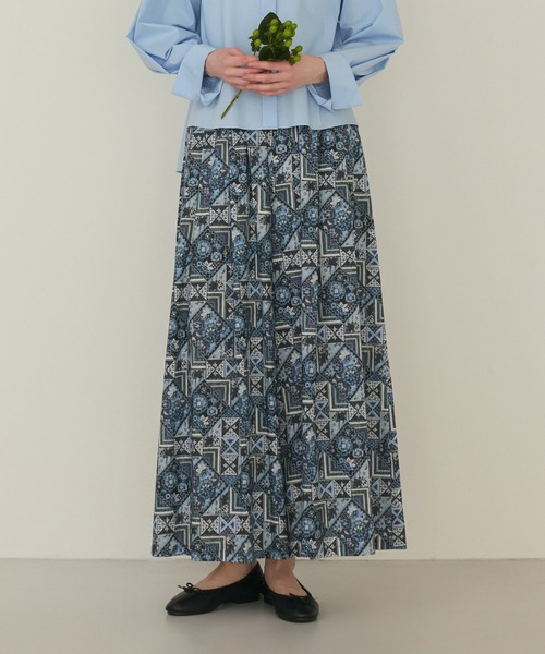 LA MARINE FRANCAISE（マリン フランセーズ）の「リバティプリントギャザーパンツ（その他パンツ・レディース・ブルー系その他/ダークブラウン系・FREE）」の7枚目の写真