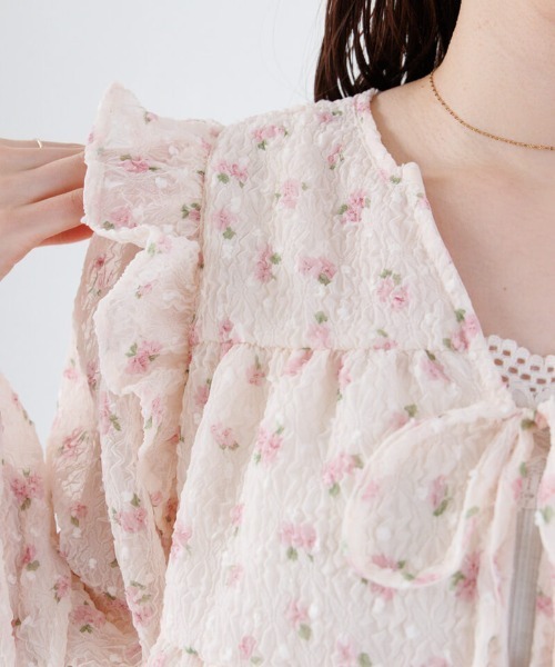 flower（フラワー）の「ハピネスブルームブラウス（シャツ/ブラウス・レディース・ピンク/イエロー・FREE）」の12枚目の写真