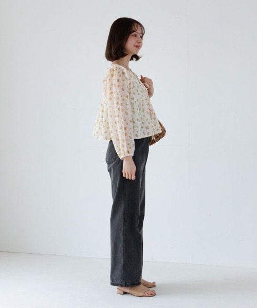 flower（フラワー）の「ハピネスブルームブラウス（シャツ/ブラウス・レディース・ピンク/イエロー・FREE）」の17枚目の写真