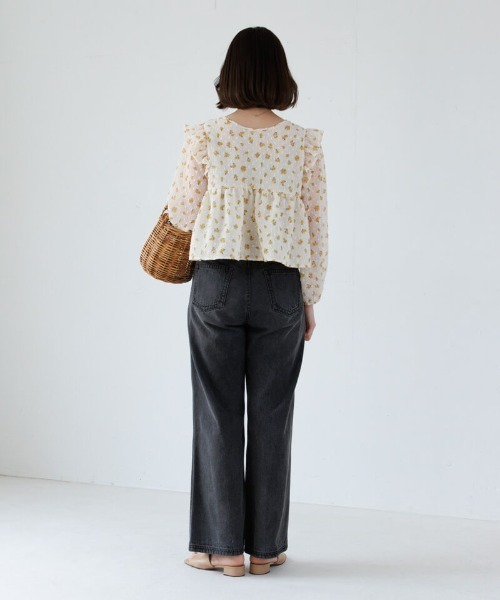 flower（フラワー）の「ハピネスブルームブラウス（シャツ/ブラウス・レディース・ピンク/イエロー・FREE）」の18枚目の写真