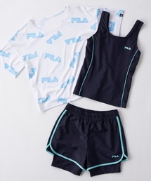セール】【FILA/フィラ】キッズ短丈セパレート水着3点セット（水着