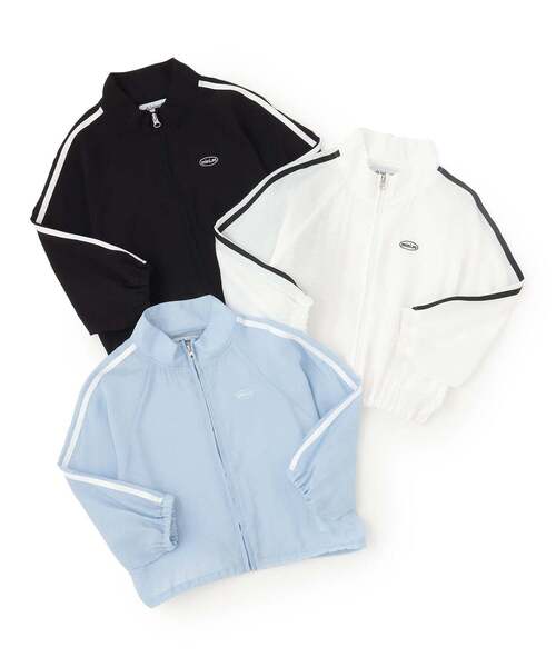 minimal（ミニマル）の「【UVカット】【冷房対策】シアーブルゾン（ブルゾン・キッズ・サックスブルー/ブラック/オフホワイト・120cm/130cm/140cm/110cm/100cm）」の10枚目の写真