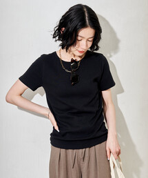 コットンモダール クルーネック Tシャツ