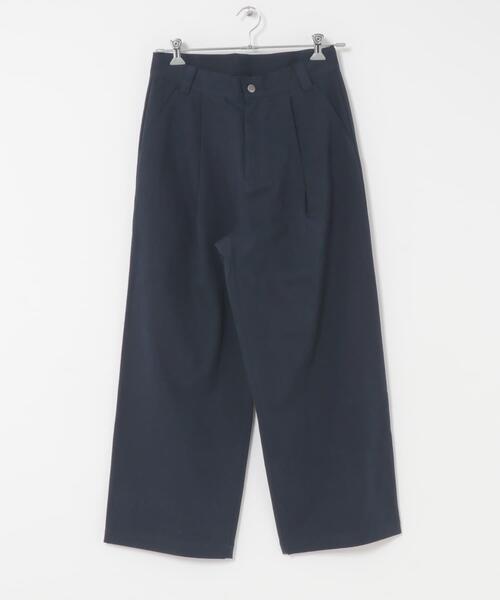 SENSE OF PLACE by URBAN RESEARCH（センスオブプレイスバイアーバンリサーチ）の「コットンツイルタックワイドパンツ（その他パンツ・メンズ・ネイビー/ブラウン・MEDIUM/LARGE）」の15枚目の写真