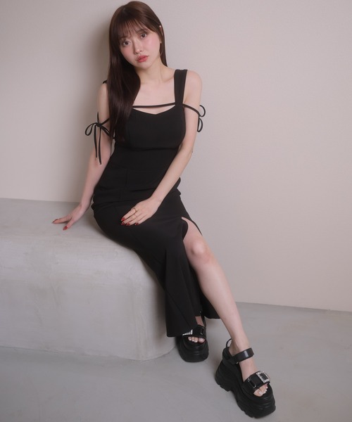 LIPSERVICE(リップサービス)の「マーメイドキャミワンピース(ワンピース・レディース・その他1/その他2/アイボリー/ブラック・S/M)」の17枚目の写真