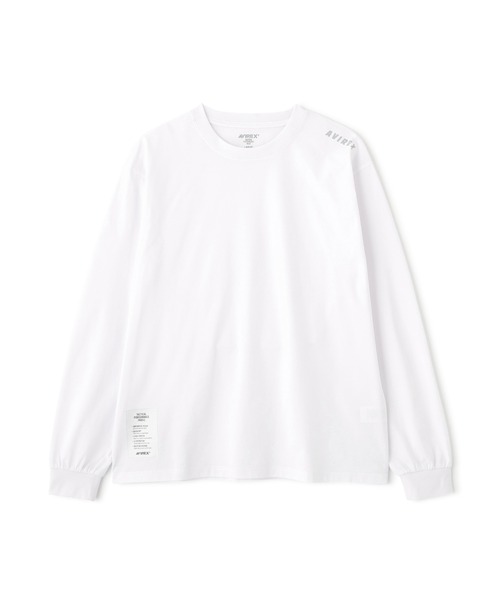 AVIREX(アヴィレックス)の「DRYFLEX UTILITY L/S T-SHIRT / ドライフレックス ユーティリティ ロングスリーブ Tシャツ / AVIREX /アヴィレックス(Tシャツ/カットソー・メンズ・ブラック/ホワイト・XL/2XL/L/M)」の1枚目の写真