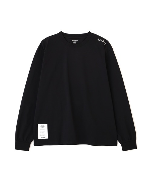 AVIREX(アヴィレックス)の「DRYFLEX UTILITY L/S T-SHIRT / ドライフレックス ユーティリティ ロングスリーブ Tシャツ / AVIREX /アヴィレックス(Tシャツ/カットソー・メンズ・ブラック/ホワイト・XL/2XL/L/M)」の2枚目の写真