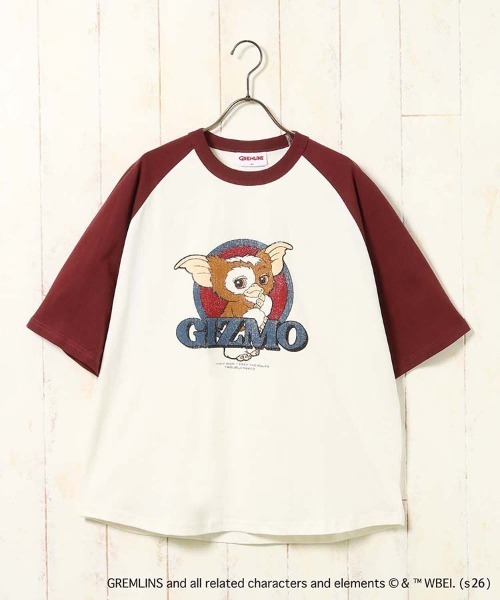 Bleu Bleuet(ブルーブルーエ)の「グレムリンラグランプリントTシャツ(Tシャツ/カットソー・レディース・ブルーグレー/ブラック/ホワイト・L/M)」の19枚目の写真