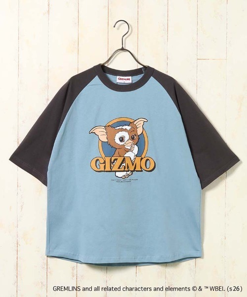 Bleu Bleuet(ブルーブルーエ)の「グレムリンラグランプリントTシャツ(Tシャツ/カットソー・レディース・ブルーグレー/ブラック/ホワイト・L/M)」の20枚目の写真