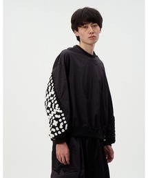 Crochet sleeve discovered 通販 ジョイントワークス JOINT WORKS DISCOVERED ディスカバード CROCHET SLEEVE SWEAT ブラック -ファッション通販 MAGASEEK マガシーク