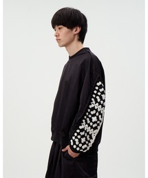 DISCOVERED（ディスカバード）の「KAJIF NYLON CROCHET SLEEVE PULLOVER（スウェット）」