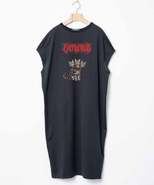 BEDSIDEDRAMA(ベットサイドドラマ)の「CATBERUS Dress Tee(ワンピース・レディース・ピンク/ホワイト/ブラック・2)」の12枚目の写真