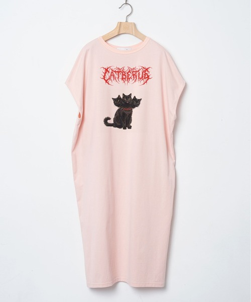 BEDSIDEDRAMA(ベットサイドドラマ)の「CATBERUS Dress Tee(ワンピース・レディース・ピンク/ホワイト/ブラック・2)」の10枚目の写真