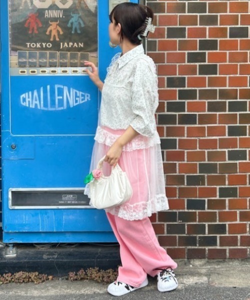 SOLLON.(ソルロン)の「フラワールーズシャツ(シャツ/ブラウス・レディース・ブルー/ピンク・FREE)」の17枚目の写真